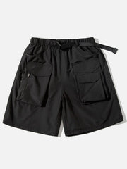Multi Pockets Drawstring Cargo Shorts