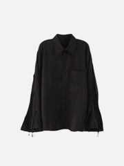 Oversize Ribbon Long Sleeve Shirt