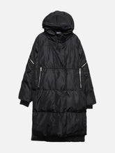 Function Dark Fake Zipper Long Winter Coat