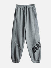 Asymmetry Print Harem Pants