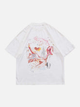 Dark Graffiti Oversized Tee