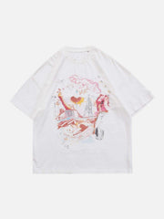 Dark Graffiti Oversized Tee
