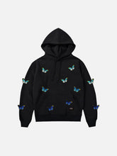 Gradient Butterfly Fleece Hoodie