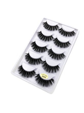 5 Pairs Natural false eyelashes thick 3d mink