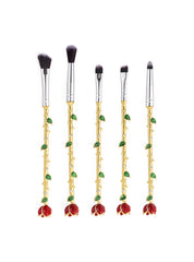 Rose Flower Makeup Brushes Professional 5 Pcs/Sets