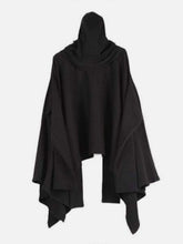 Dark Style Detachable Hat Cloak Hoodie