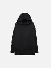 Dark Patchwork Bandage Hoodie