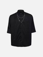 Dark Love Chain Decoration Oversized Shirt