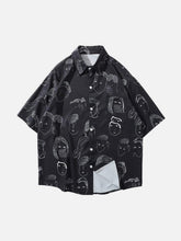 Vintage Fun Portrait Full Print Short Sleeve Shirt