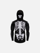 Ninja Skull Mask Print Hoodie