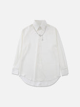 Dark B Chain Decoration Long Sleeve Shirt