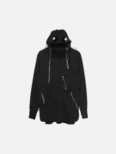 Dark Zipper Multi-pocket Sunglasses Hoodie