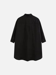 Gothic Tie Chain Clip Short Sleeve Shirt