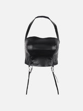 Zipper Strap PU Vest