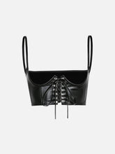 Personalized Punk PU Bandage Sling Vest