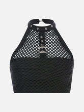 Sexy Mesh Halterneck Vest