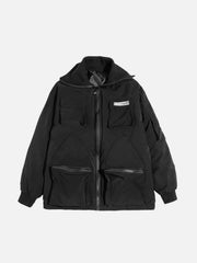 Dark Combat Multi Pockets Winter Coat