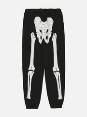 Human Skeleton Print Pants