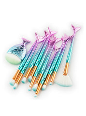 Pinceles de maquillaje para difuminar pestañas, rubor y contorno