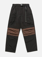 Splicing Multi Pockets Zipper Pants