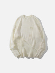 Ripped Hole Knitted Sweater