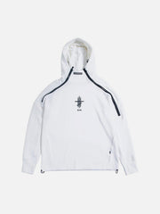 Functional Double Zipper Turtleneck Hoodies
