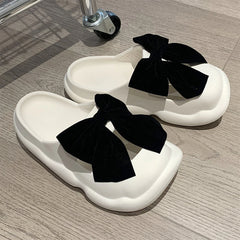 Pantuflas vintage con lazo