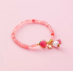 Bonita pulsera de cerámica con forma de gato