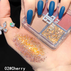 Vierfarbiger Glitzer-Lidschatten