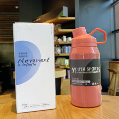 Taza de vacío portátil brillante para exteriores de 650 ml/1000 ml