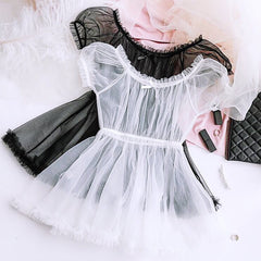 Conjunto de lencería vintage lolita de dos piezas estilo babydoll Nymphet