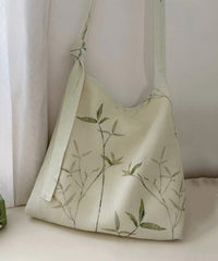 Bamboo Leaf National Style Canvas Shoulder Crossbody Bag