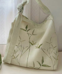 Bamboo Leaf National Style Canvas Shoulder Crossbody Bag