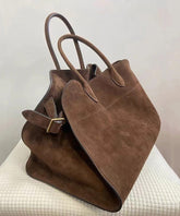 Brown Large Capacity Capacity Handbag
