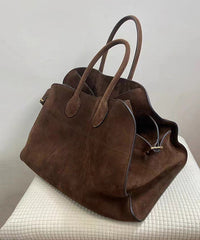 Brown Large Capacity Capacity Handbag