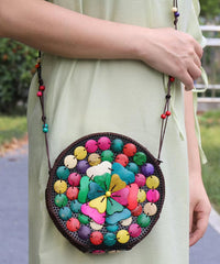 Original Coffee Weaving Messenger Bag