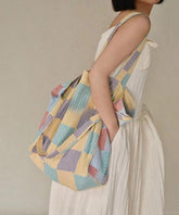 Vacation Style Large Capacity Canvas Shoulder Crossbody Bag