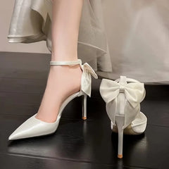 Satin White Wedding Shoes