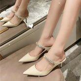 Sexy Pointed Toe Mule High Heels
