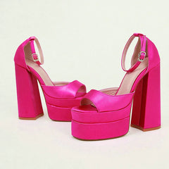 Products Square Head Hollow Thick Heel