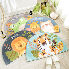 New Cartoon Semicircle Animal Carpet