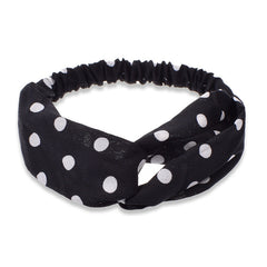 Bandanas de turbante cruzado vintage, bandas para el cabello