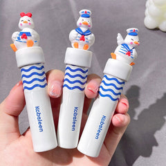 Brillo labial con estampado de pato lindo