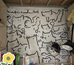 Tapiz de gato súper lindo