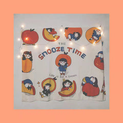 Tapiz de linda chica naranja