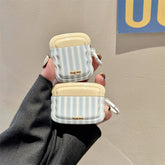 Estuche para Airpods con rayas azules frescas