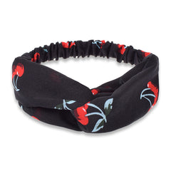 Bandanas de turbante cruzado vintage, bandas para el cabello