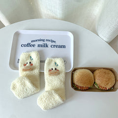 Süße Korallenfleece-Socken