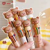 Cute Bear 10color Ballpoint Pen(Random 1pc)