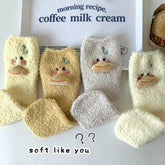 Lindos calcetines de polar coral